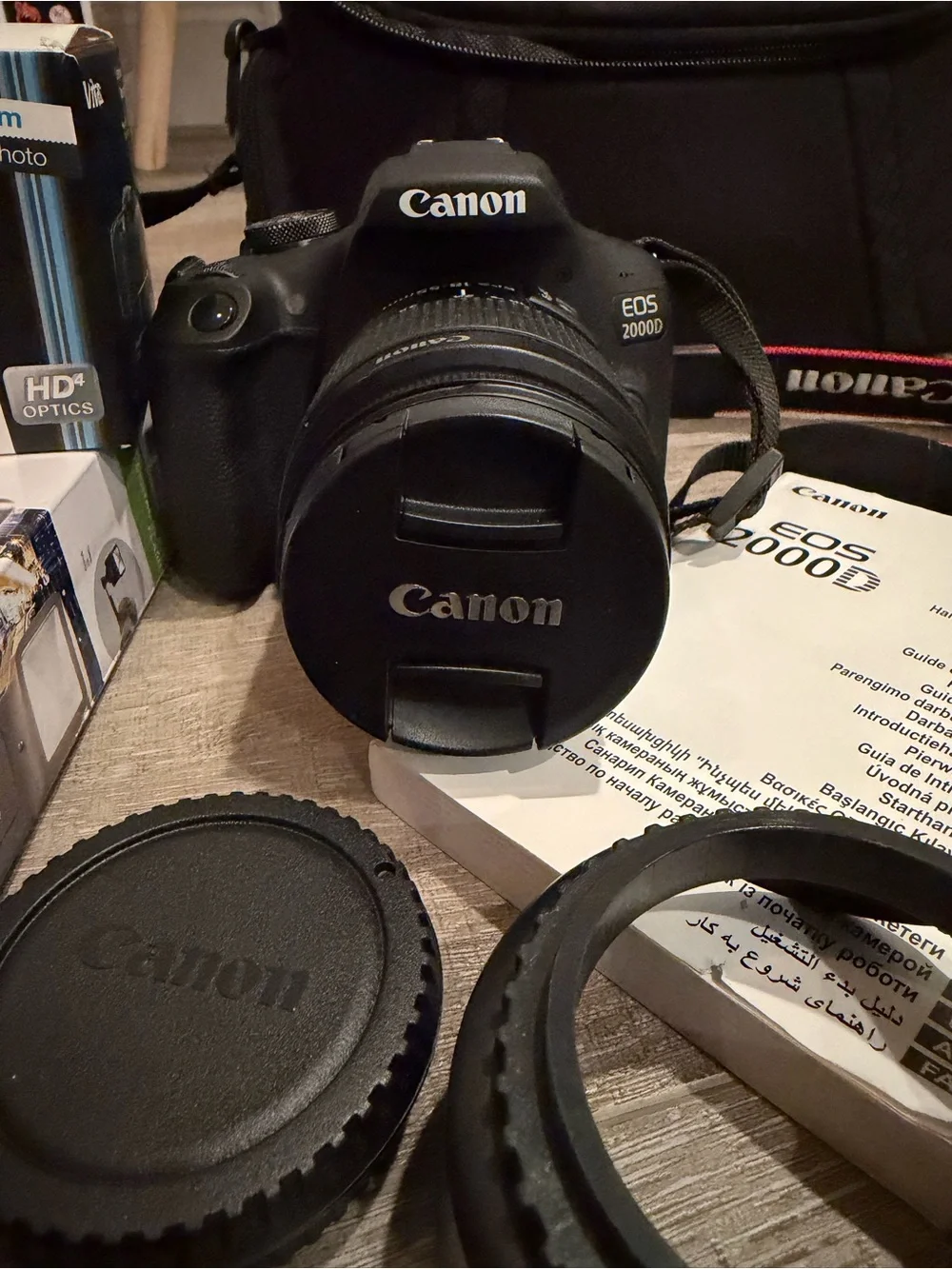 Canon DSLR EOS 2000D Camera Kit - Great Condition